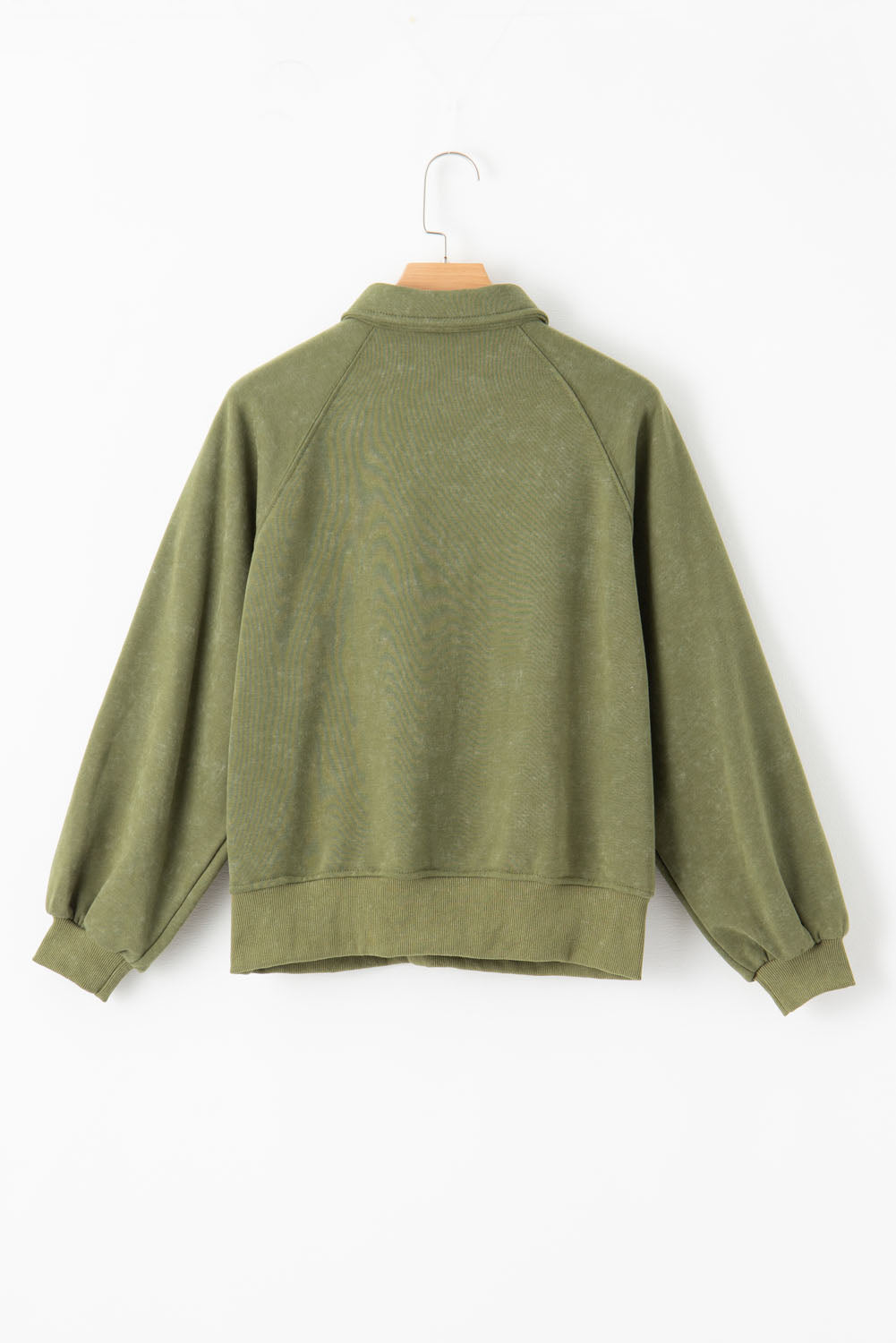 Half Snap Long Sleeve Sweatshirt